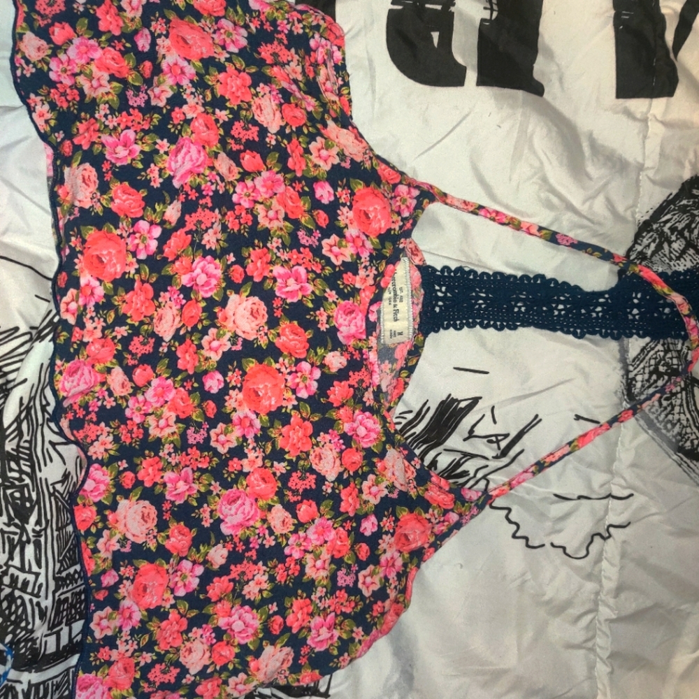 Abercrombie and Fitch Flower Crop Top
